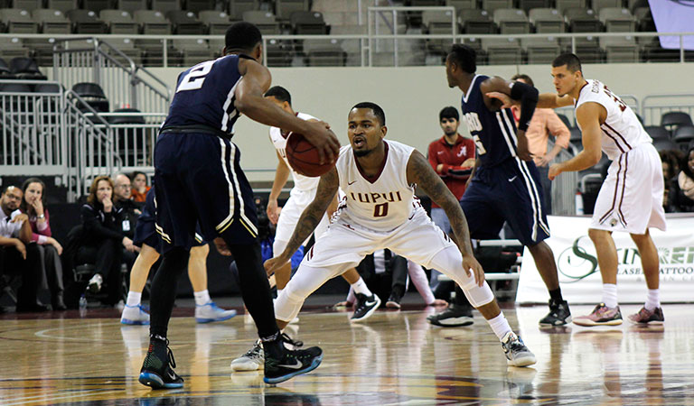 IUPUI men's basketball game against Oral Roberts University